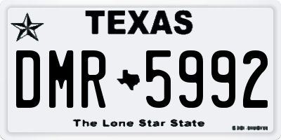 TX license plate DMR5992