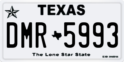 TX license plate DMR5993
