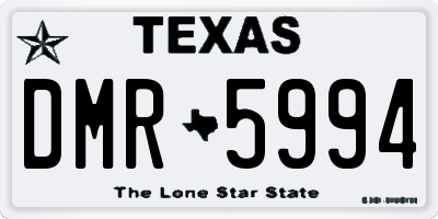 TX license plate DMR5994