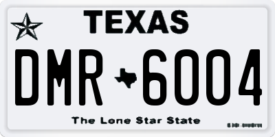 TX license plate DMR6004