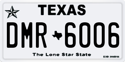 TX license plate DMR6006