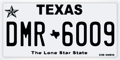 TX license plate DMR6009