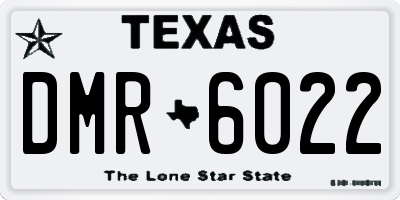 TX license plate DMR6022