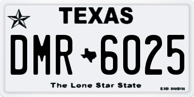 TX license plate DMR6025