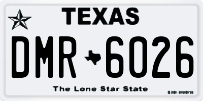 TX license plate DMR6026