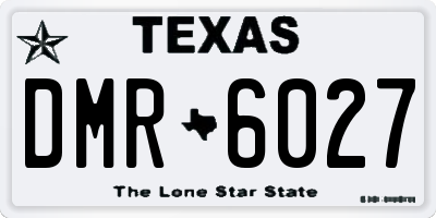 TX license plate DMR6027