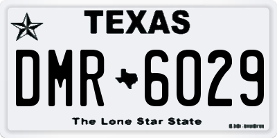 TX license plate DMR6029