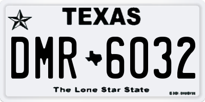 TX license plate DMR6032