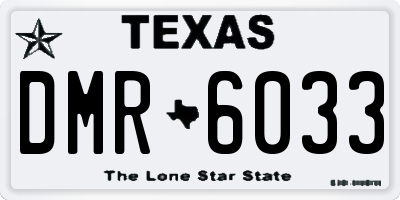 TX license plate DMR6033