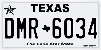 TX license plate DMR6034