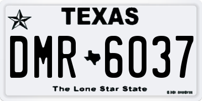 TX license plate DMR6037