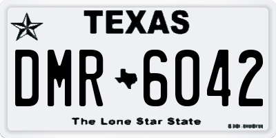 TX license plate DMR6042