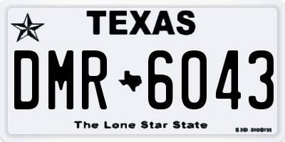 TX license plate DMR6043