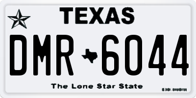 TX license plate DMR6044