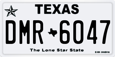 TX license plate DMR6047