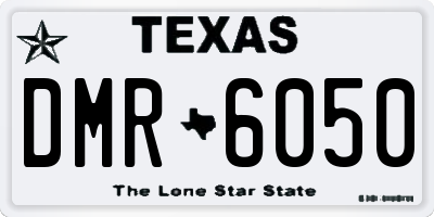 TX license plate DMR6050