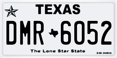 TX license plate DMR6052