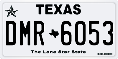 TX license plate DMR6053