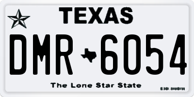 TX license plate DMR6054