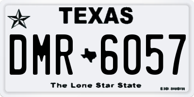 TX license plate DMR6057