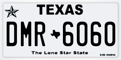 TX license plate DMR6060