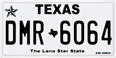 TX license plate DMR6064