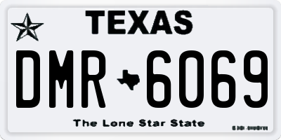 TX license plate DMR6069