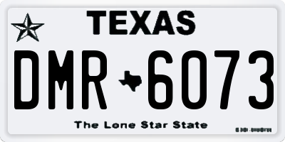 TX license plate DMR6073