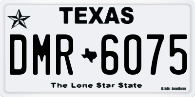TX license plate DMR6075