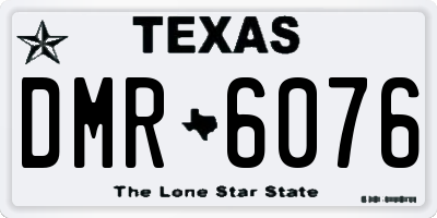 TX license plate DMR6076