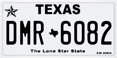 TX license plate DMR6082
