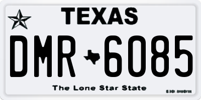 TX license plate DMR6085
