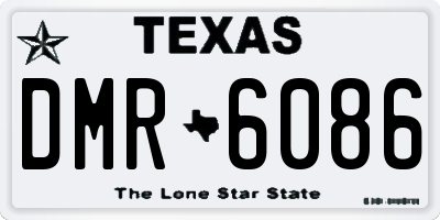 TX license plate DMR6086