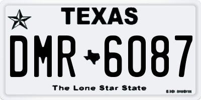 TX license plate DMR6087