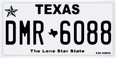TX license plate DMR6088