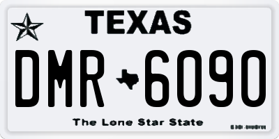 TX license plate DMR6090