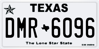 TX license plate DMR6096
