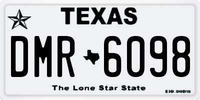 TX license plate DMR6098