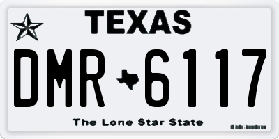 TX license plate DMR6117