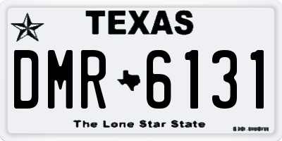 TX license plate DMR6131