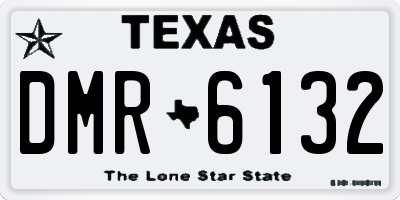 TX license plate DMR6132