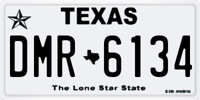 TX license plate DMR6134