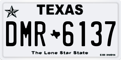 TX license plate DMR6137