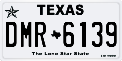 TX license plate DMR6139