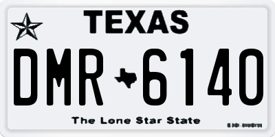 TX license plate DMR6140