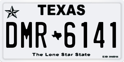 TX license plate DMR6141