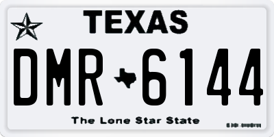 TX license plate DMR6144