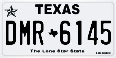 TX license plate DMR6145