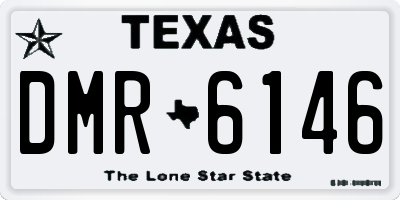 TX license plate DMR6146
