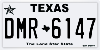 TX license plate DMR6147